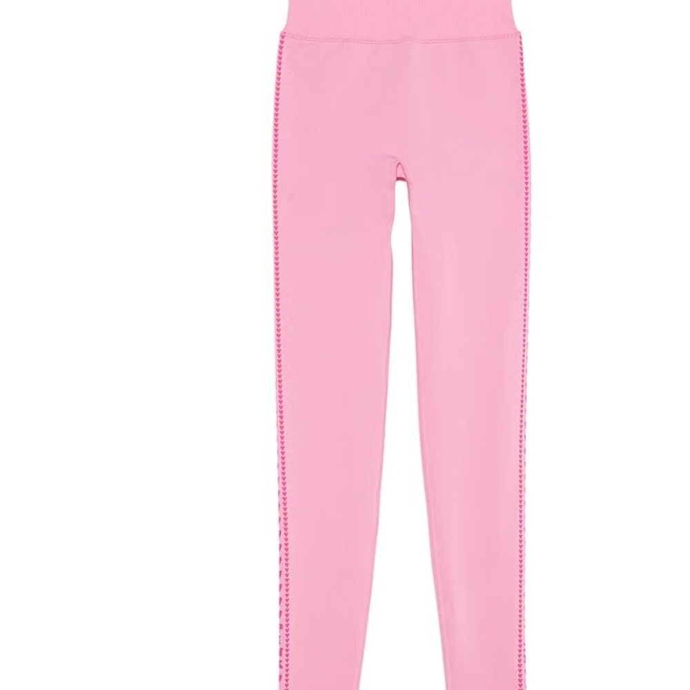 Victoria's secrets pink seamless hearts classic  Leggings